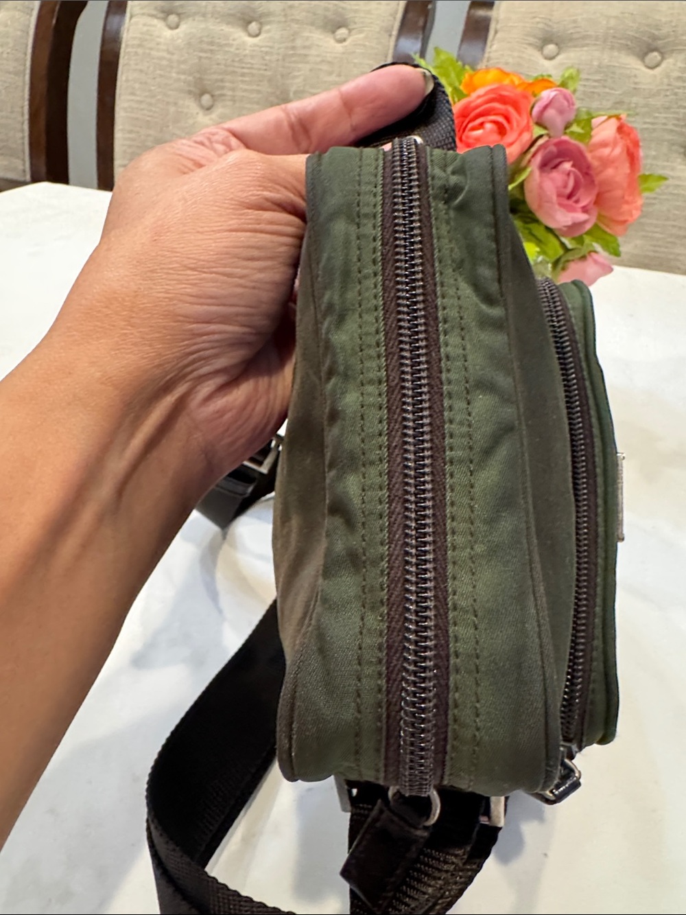 Authentic Prada Small Nylon Messenger Crossbody Bag - Picture 8 of 14